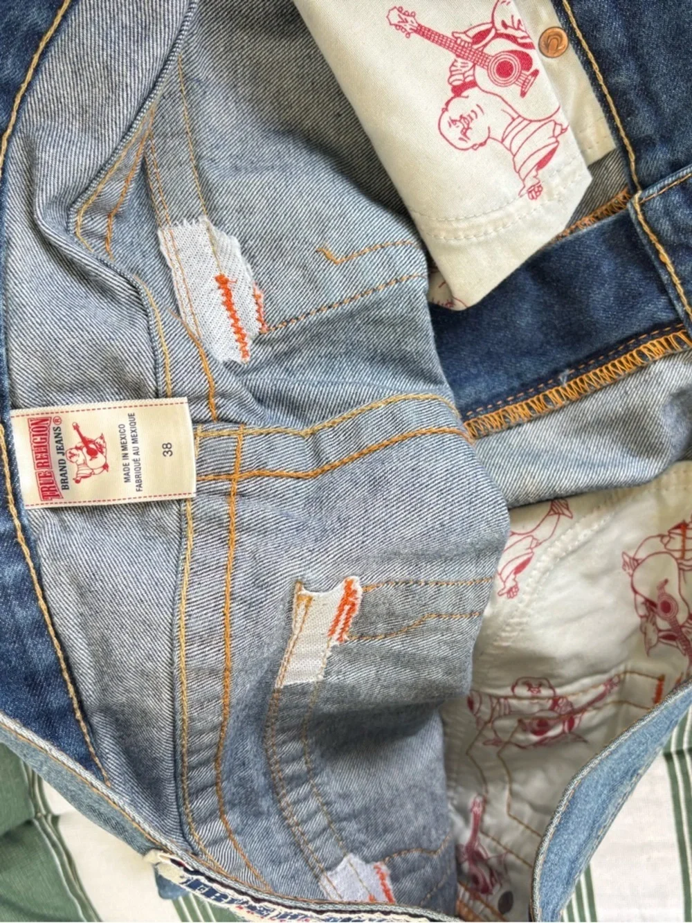 True Religion Men’s Light Blue Straight Jeans